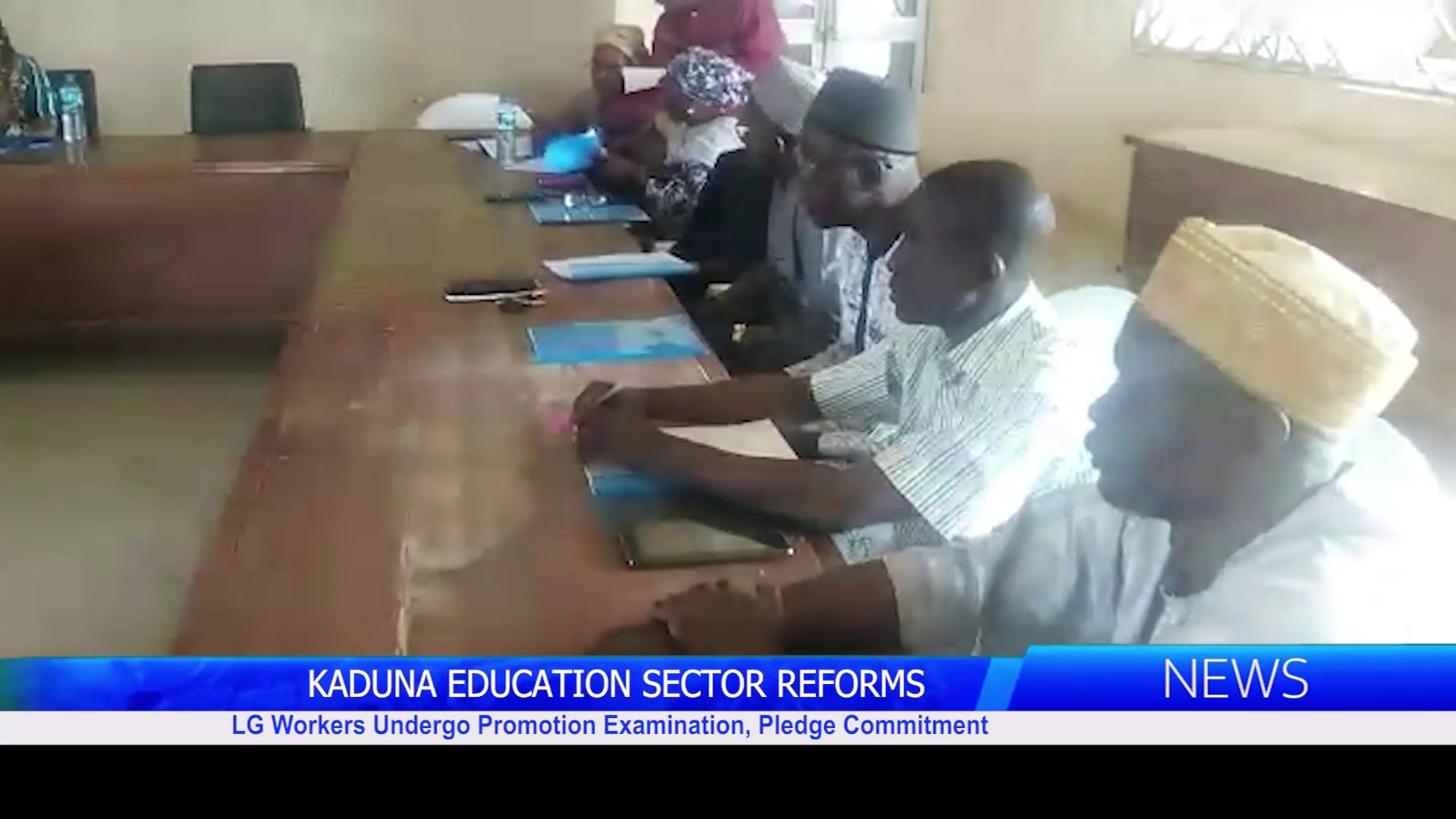 KADUNA EDUCATION SECTOR REFORMS: LG Workers Undergo Promotion Examination, Pledge Commitment