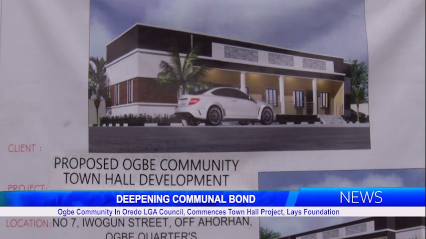 Ogbe Community In Oredo LGA Council, Commences Town Hall Project, Lays Foundation