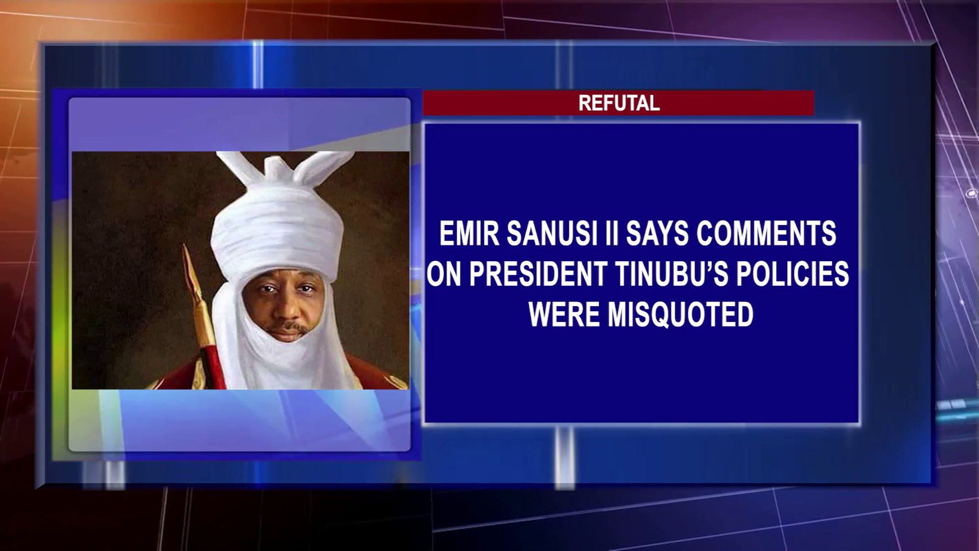 Emir Sanusi II Says Comments On President Tinubu’s Policies Were Misquoted