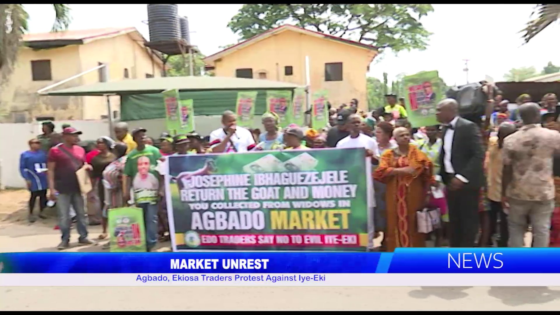 MARKET UNREST: Agbado, Ekiosa Traders Protest Against Iye-Eki