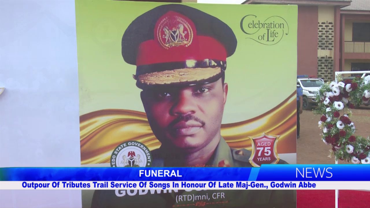 FUNERAL: Outpour Of Tributes Trail Service Of Songs In Honour Of Late Maj-Gen., Godwin Abbe