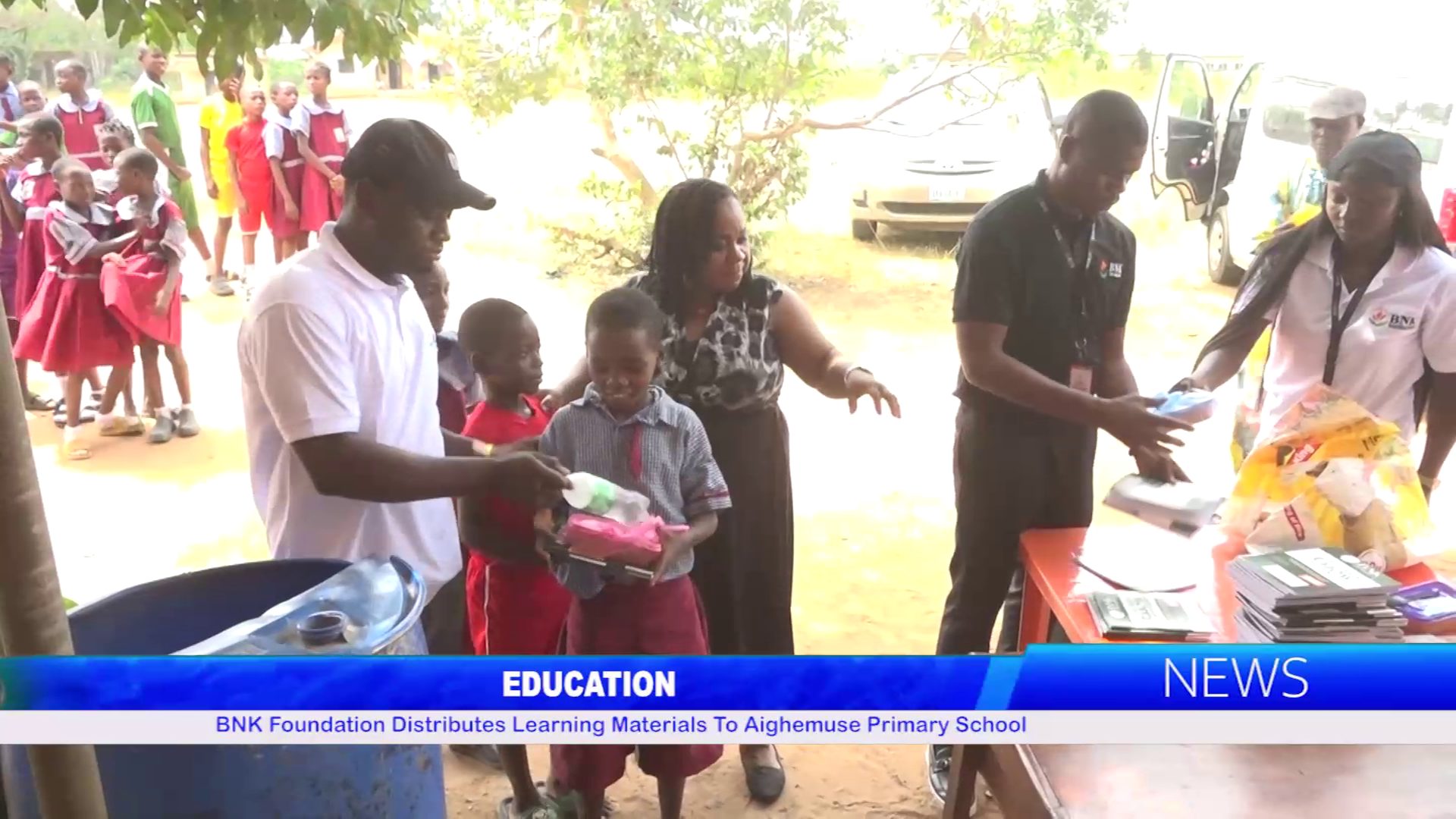 BNK Foundation Distributes Learning Materials To Aighemuse Primary School