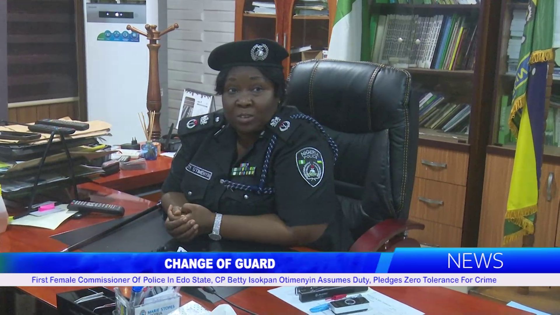 First Female Commissioner Of Police In Edo State, CP Betty Isokpan Otimenyin Assumes Duty, Pledges Zero Tolerance For Crime