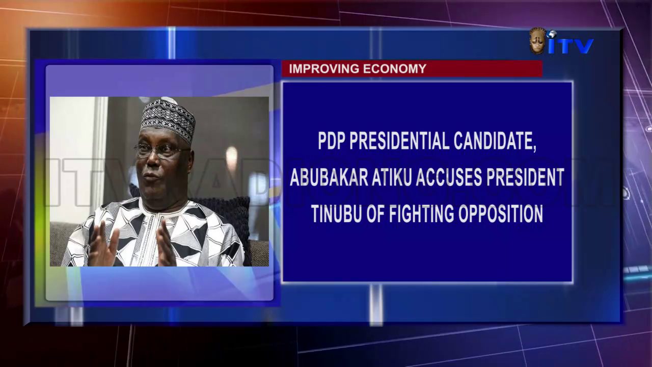 Improving Economy: PDP Presidential Candidate, Abubakar Atiku Accuses President Tinubu Of Fighting Opposition