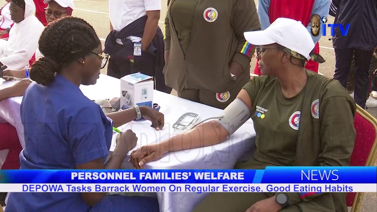 Personnel Families’ Welfare: DEPOWA Tasks Barrack Women On Regular Exercise, Good Eating Habits