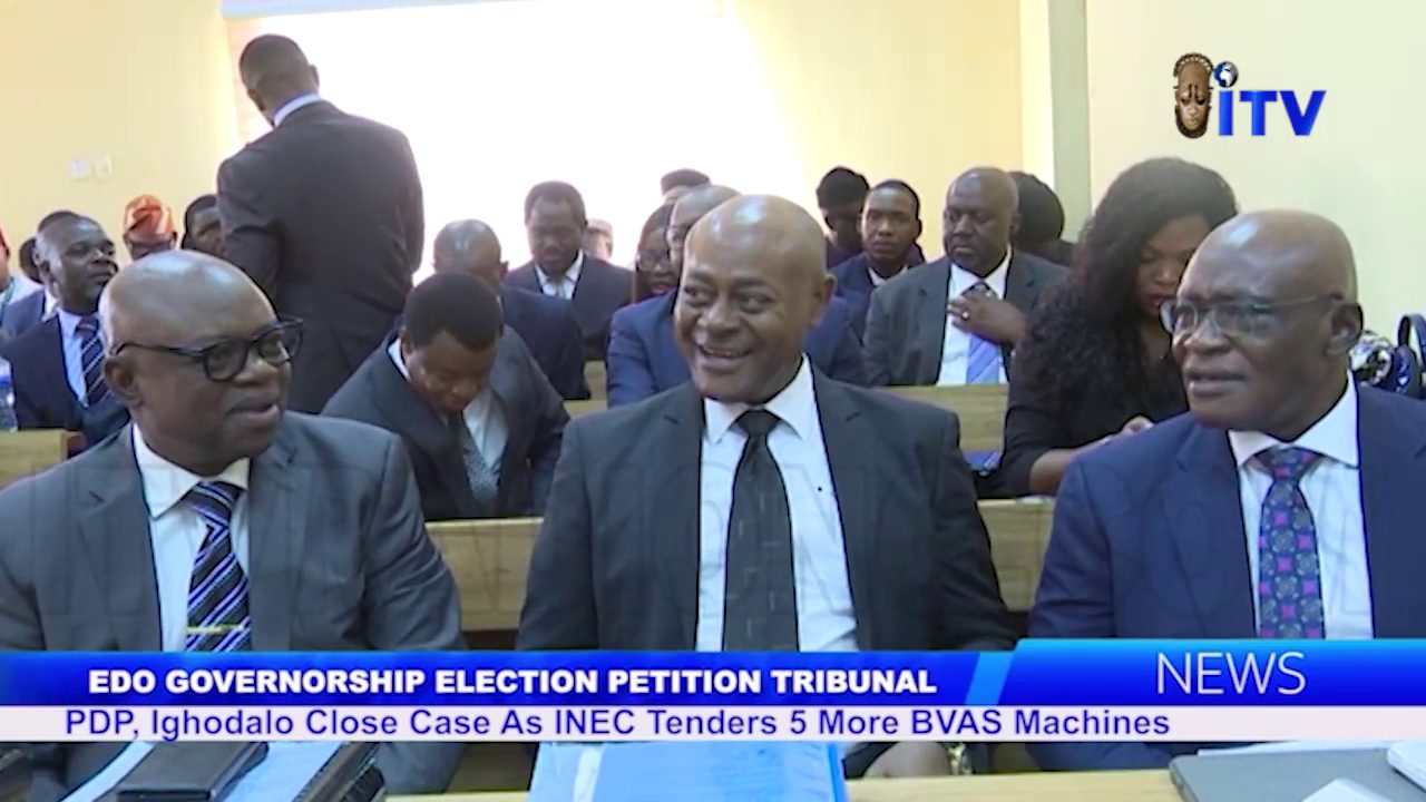 Edo Election Petition Tribunal: PDP, Ighodalo Close Case As INEC Tenders 5 More BVAS Machine