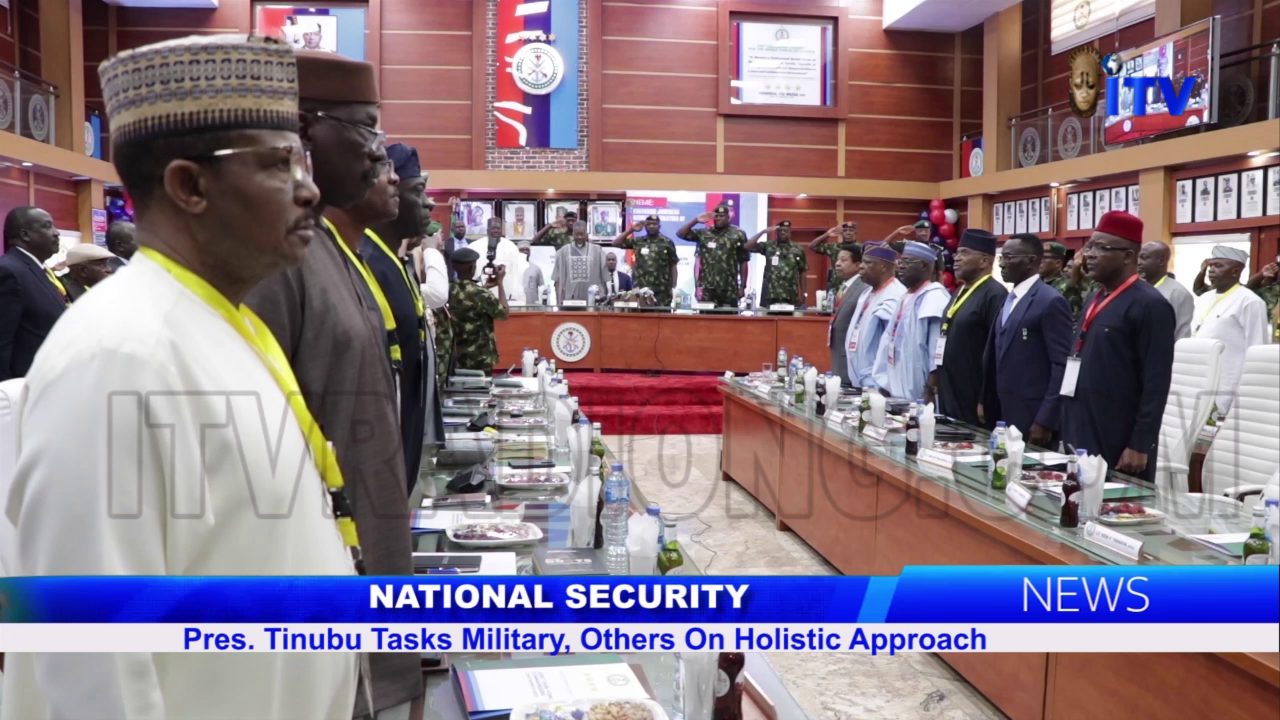 National Security: Pres. Tinubu Tasks Military, Others On Holistic Approach