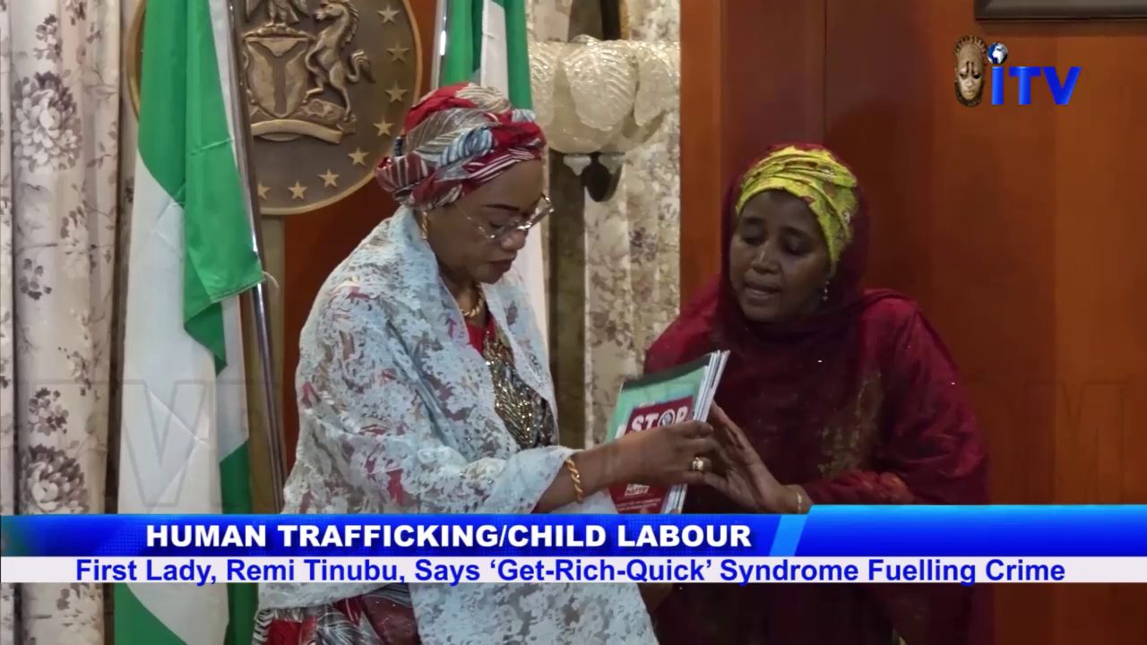 Human Trafficking: First Lady, Remi Tinubu Says ‘Get-Rich-Quick’ Syndrome Fuelling Crime