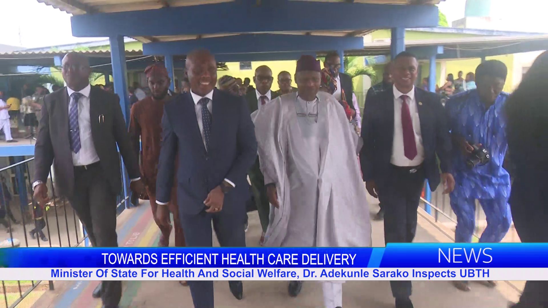 Minister Of State For Health And Social Welfare, Dr. Adekunle Sarako Inspects UBTH