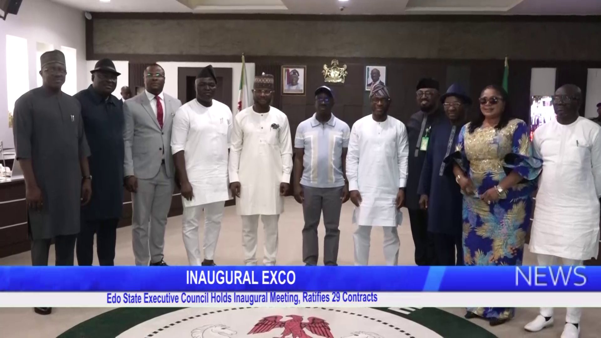 Edo State Executive Council Holds Inaugural Meeting, Ratifies 29 Contracts