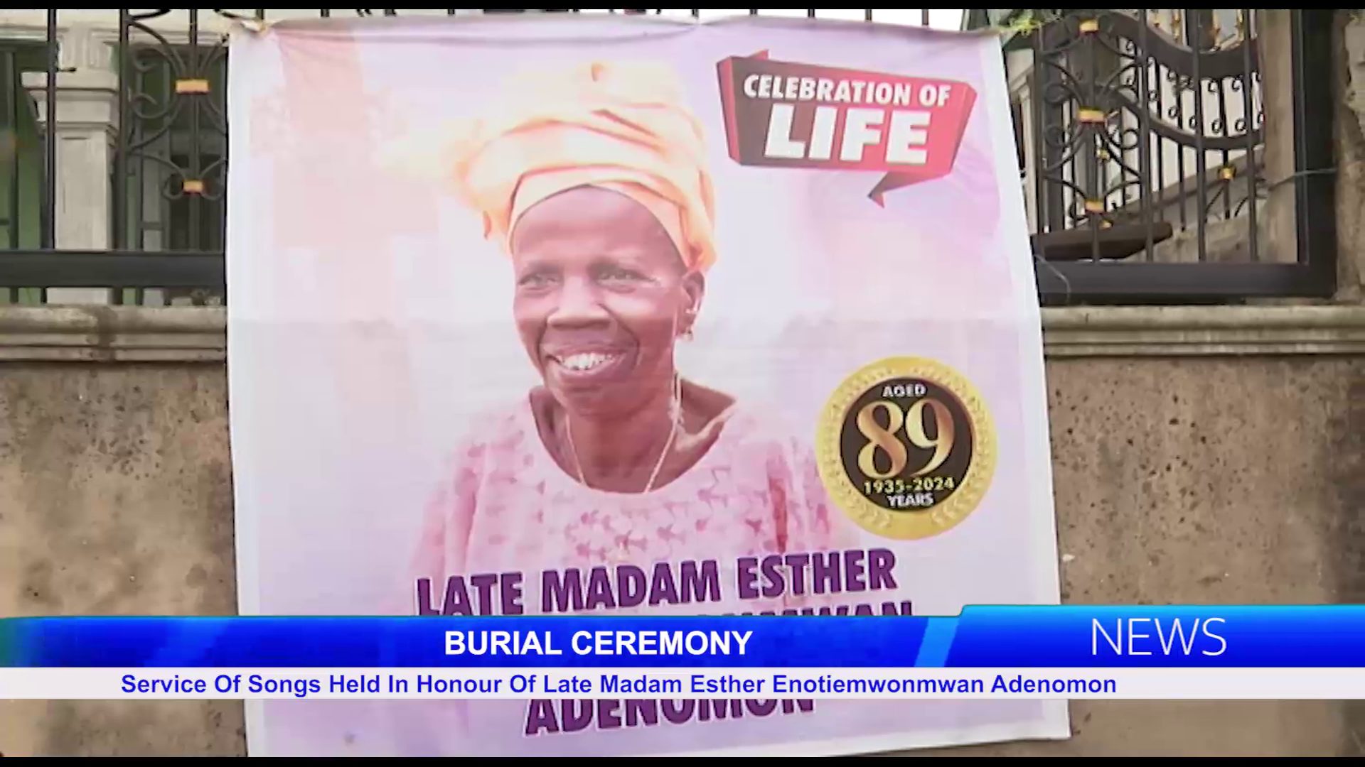 Service Of Songs Held In Honour Of Late Madam Esther Enotiemwonmwan Adenomon