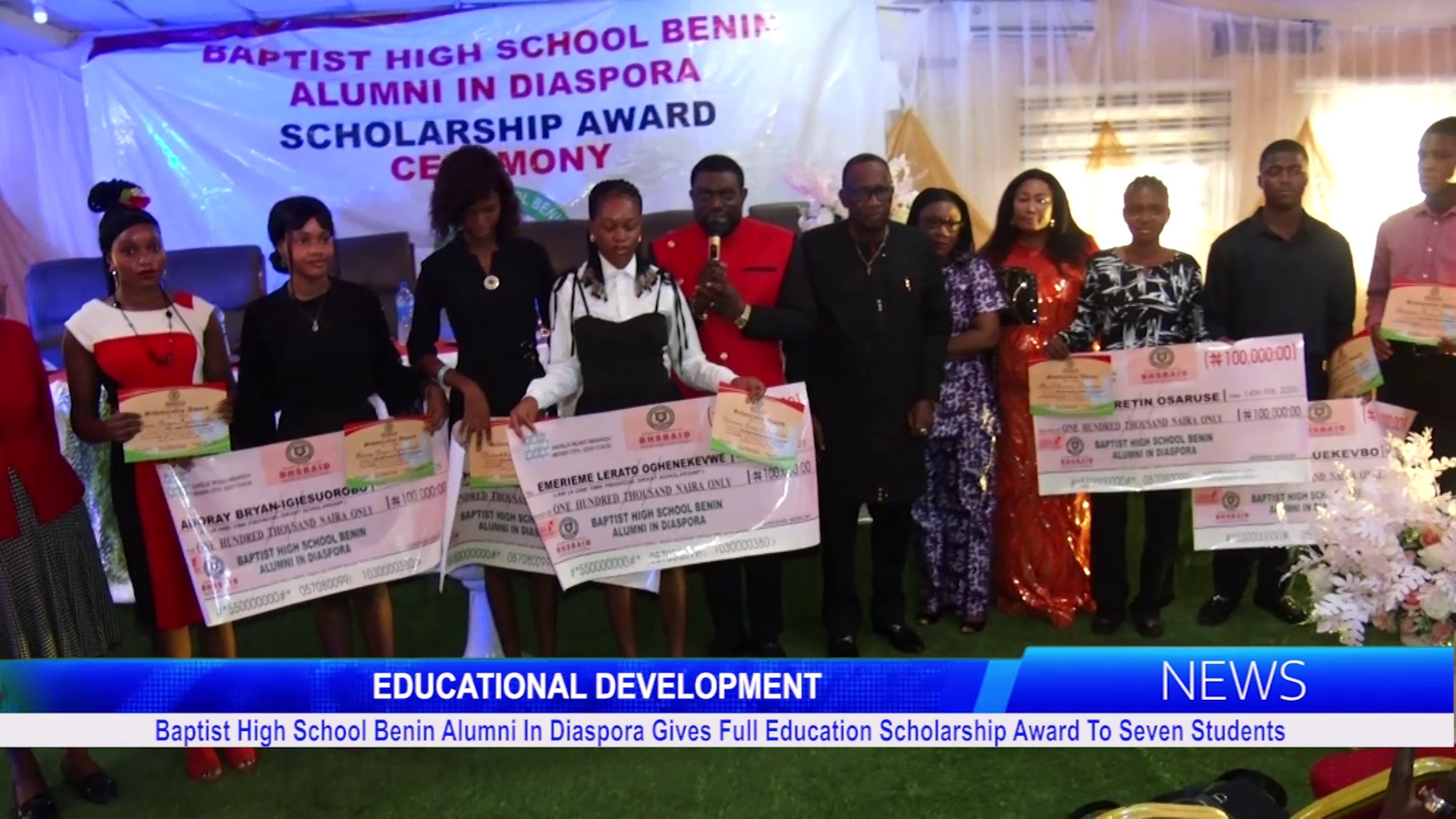 Baptist High School Benin Alumni In Diaspora Gives Full Education Scholarship Award To Seven Students