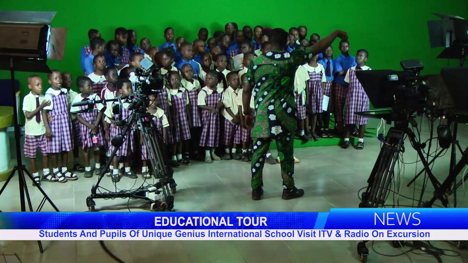 Students And Pupils Of Unique Genius International School Visit ITV & Radio On Excursion