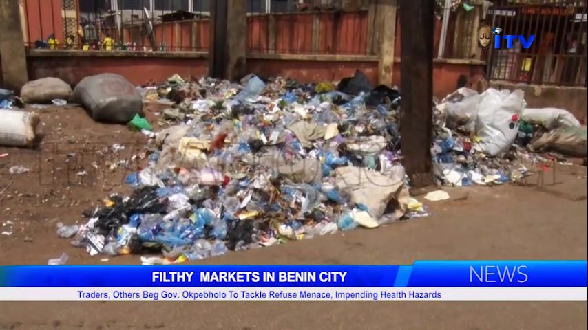 FILTHY MARKETS IN BENIN CITY: Traders, Others Beg Gov. Okpebholo To Tackle Refuse Menace, Impending Health Hazards