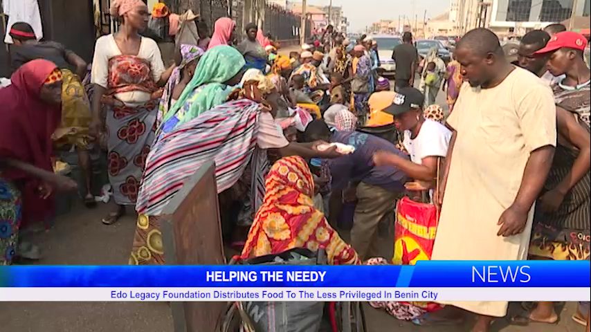 HELPING THE NEEDY: Edo Legacy Foundation Distributes Food To The Less Privileged In Benin City