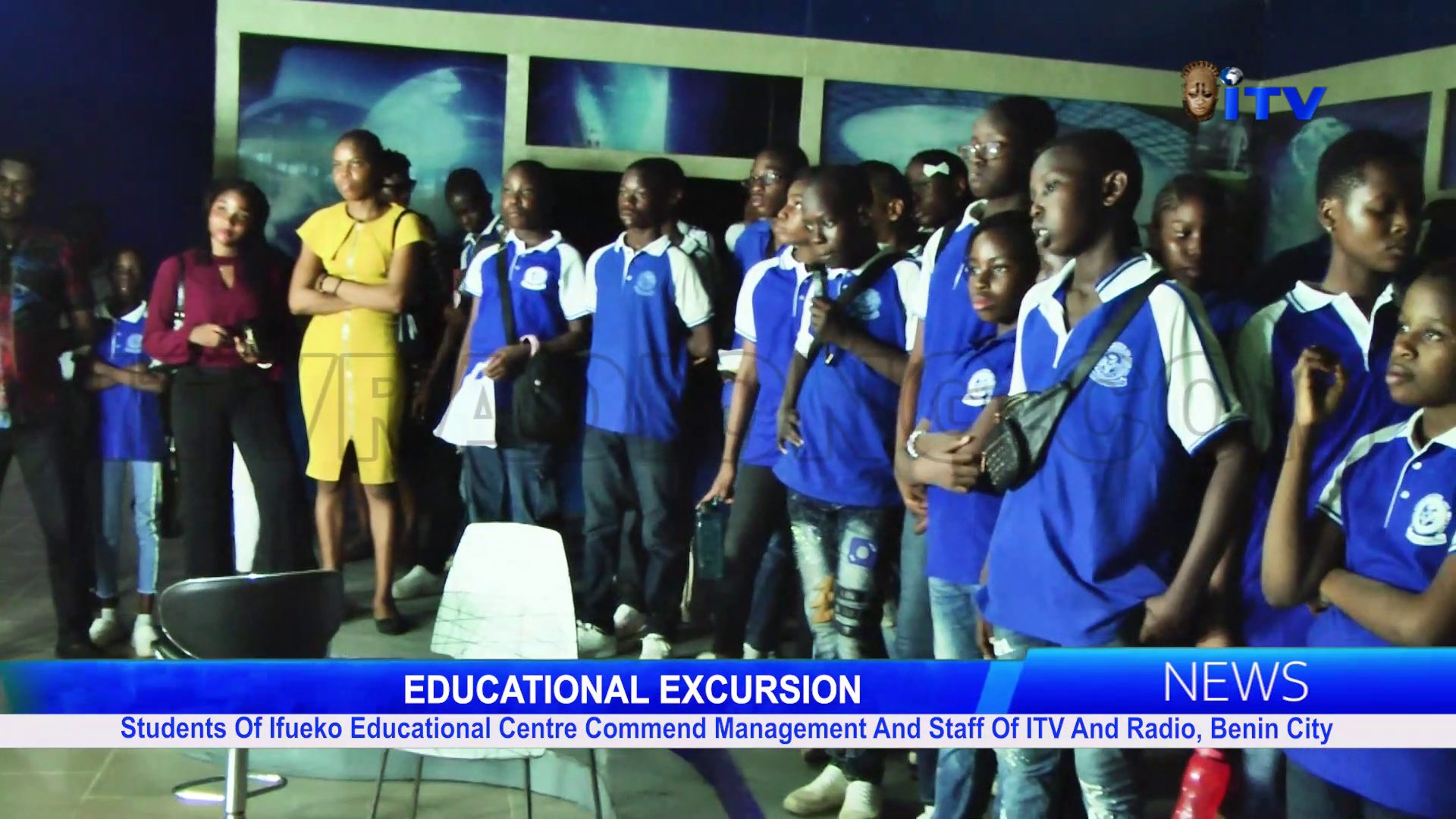 EDUCATIONAL EXCURSION: Students Of Ifueko Educational Centre Commend Management And Staff Of ITV And Radio, Benin City