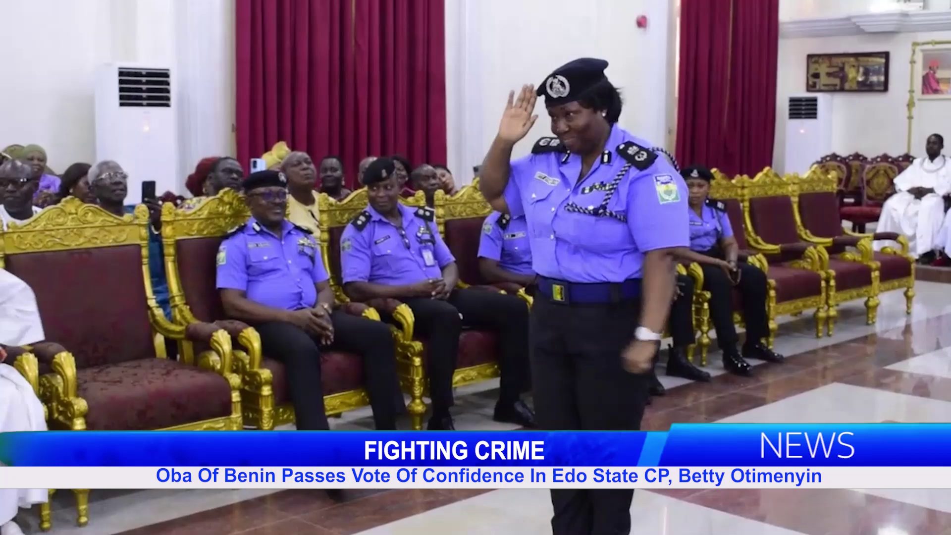 Oba Of Benin Passes Vote Of Confidence In Edo State CP, Betty Otimenyin