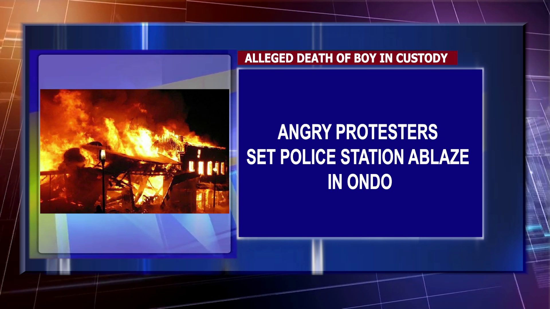 Angry Protesters Set Police Station Ablaze In Ondo