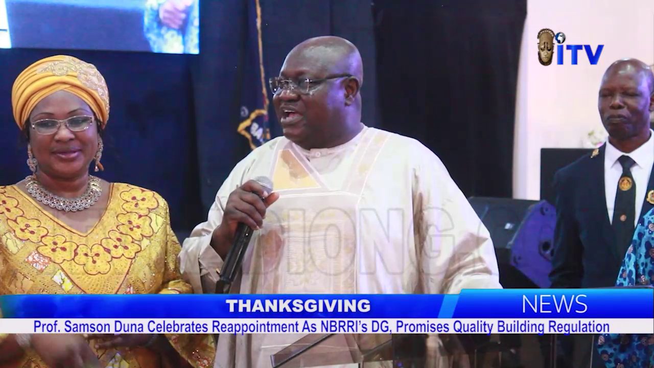 Prof. Samson Duna Celebrates Reappointment As NBRRI’s DG, Promises Quality Building Regulations