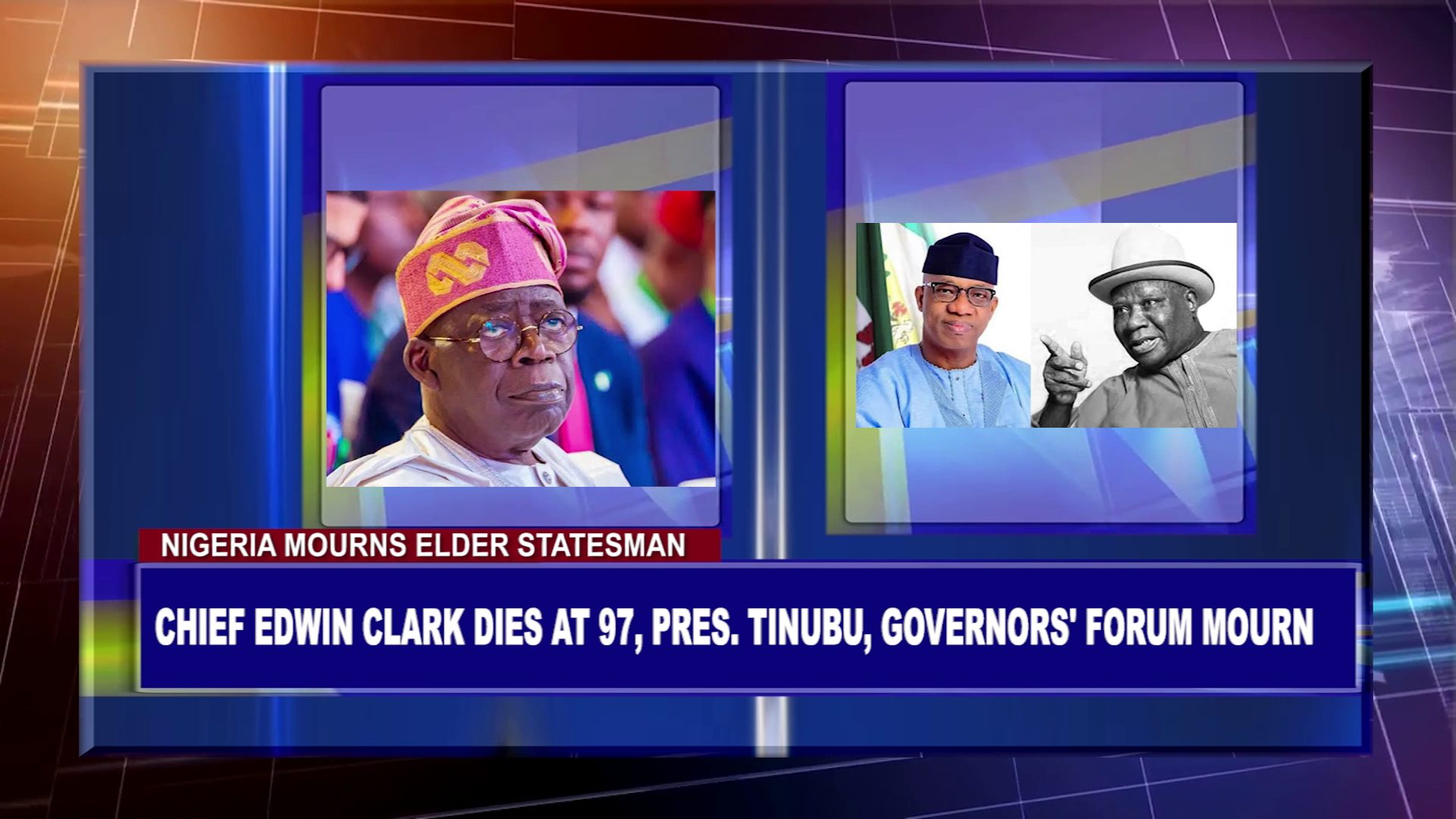 Nigeria Mourns Elder Statesman: Chief Edwin Clark Dies At 97, Pres. Tinubu, Governors’ Forum Mourn