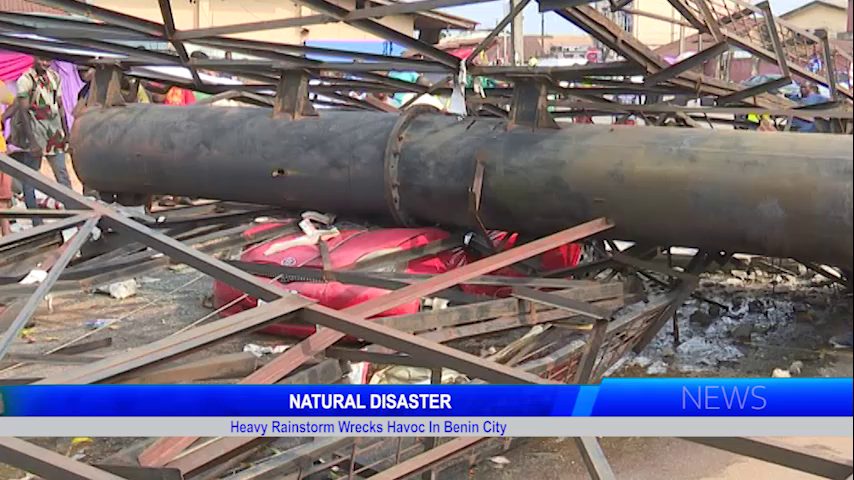 NATURAL DISASTER: Heavy Rainstorm Wreck Havoc In Benin City