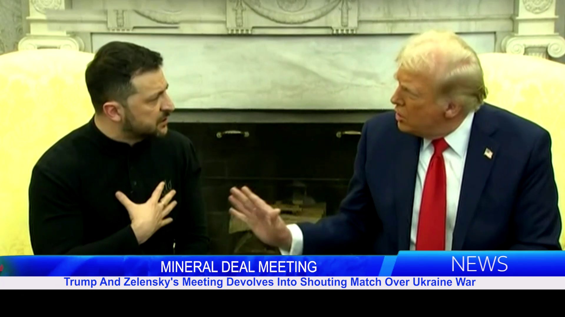 Trump And Zelensky’s Meeting Devolves Into Shouting Match Over Ukraine War