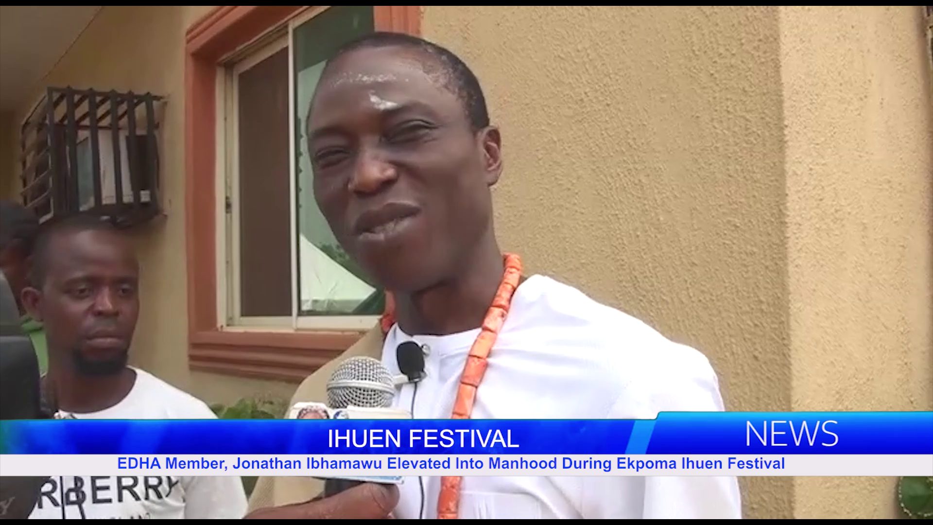 EDHA Member, Jonathan Ibhamawu Elevated Into Manhood During Ekpoma Ihuen Festival