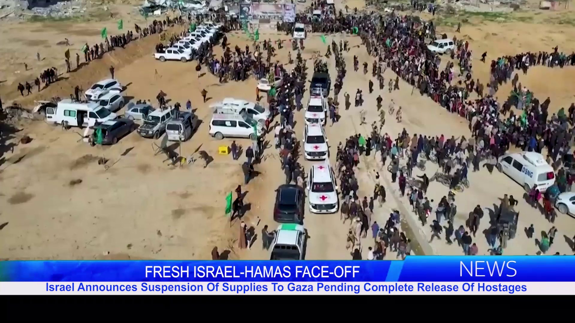 Israel Announces Suspension Of Supplies To Gaza Pending Complete Release Of Hostages