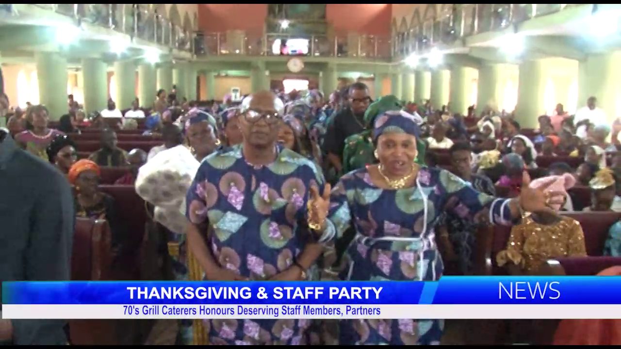 THANKSGIVING & STAFF PARTY: 70’s Grill Caterers Honours Deserving Staff Members, Partners