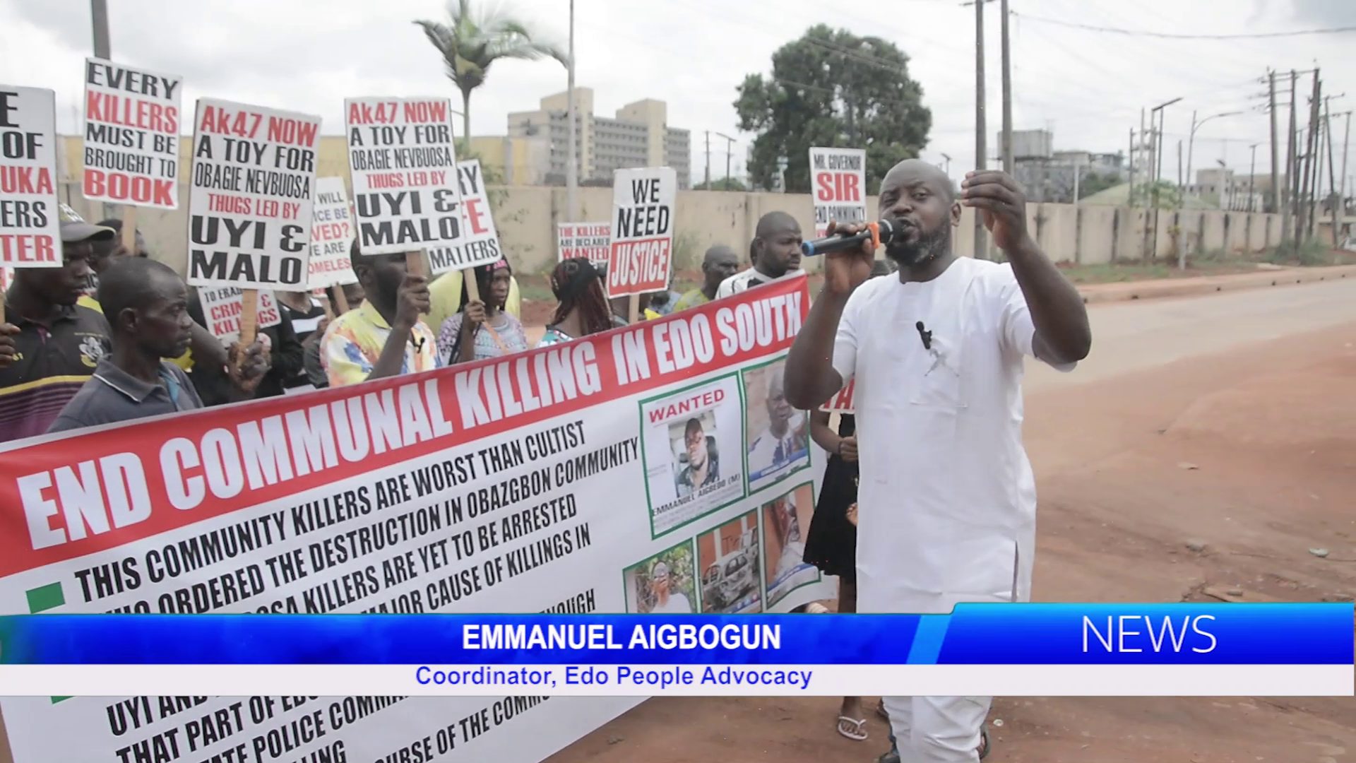 COMMUNAL KILLINGS: Edo People Advocacy Calls For Action By Government, Security Agencies