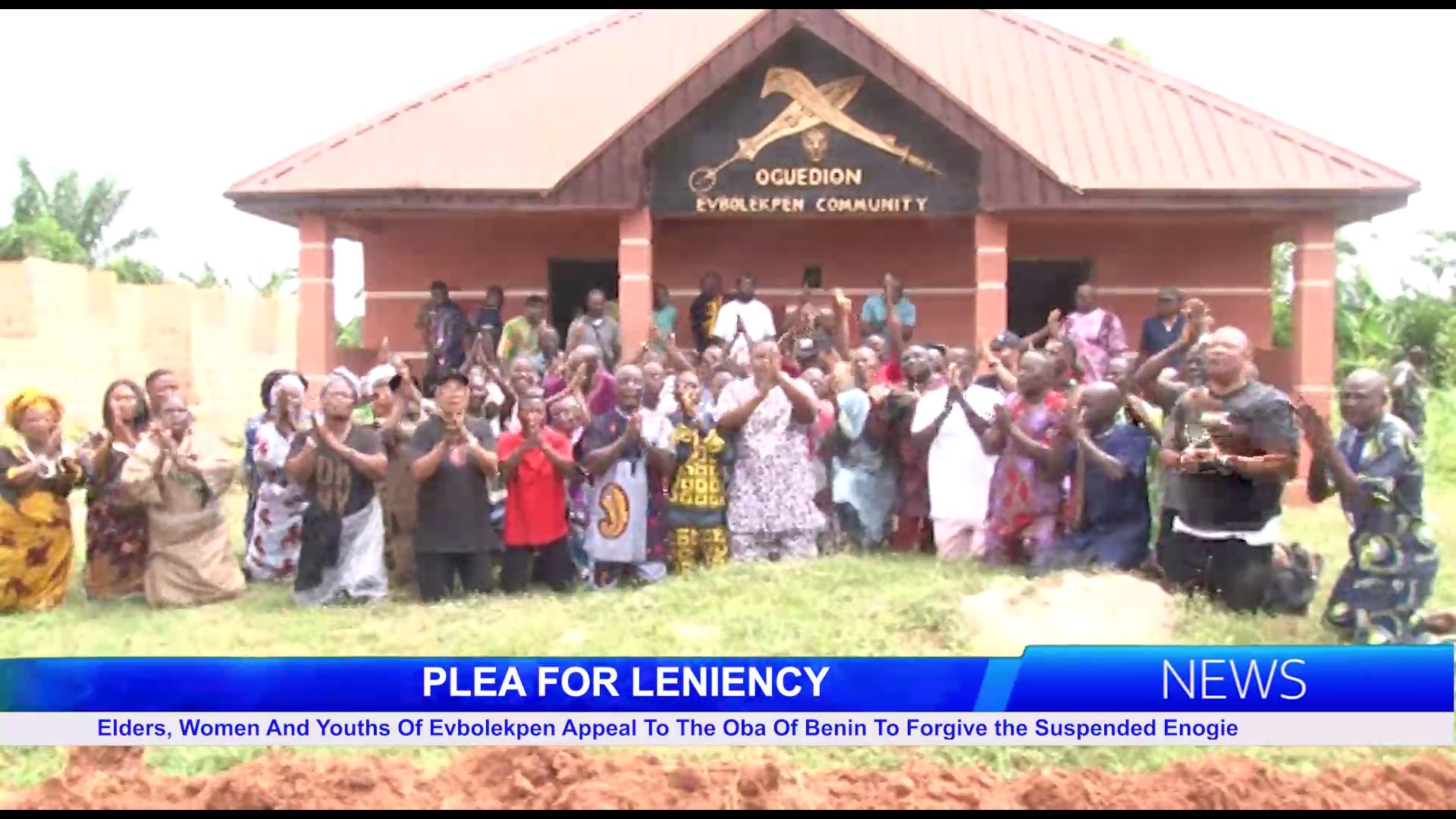 Elders, Women And Youths Of Evbolekpen Appeal To The Oba Of Benin To Forgive the Suspended Enogie