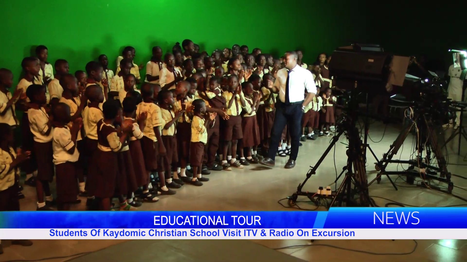 Students Of Kaydomic Christian School Visit ITV & Radio On Excursion