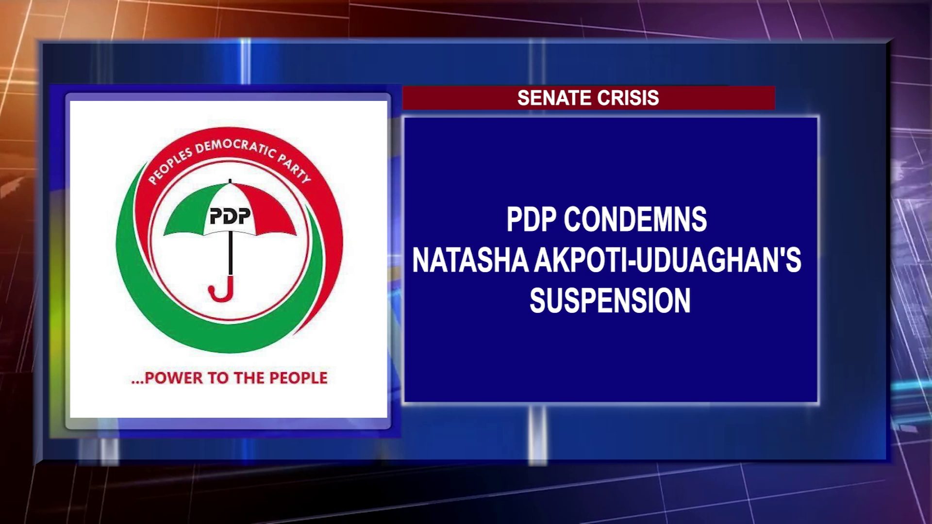 PDP Condemns Natasha Akpoti-Uduaghan’s Suspension