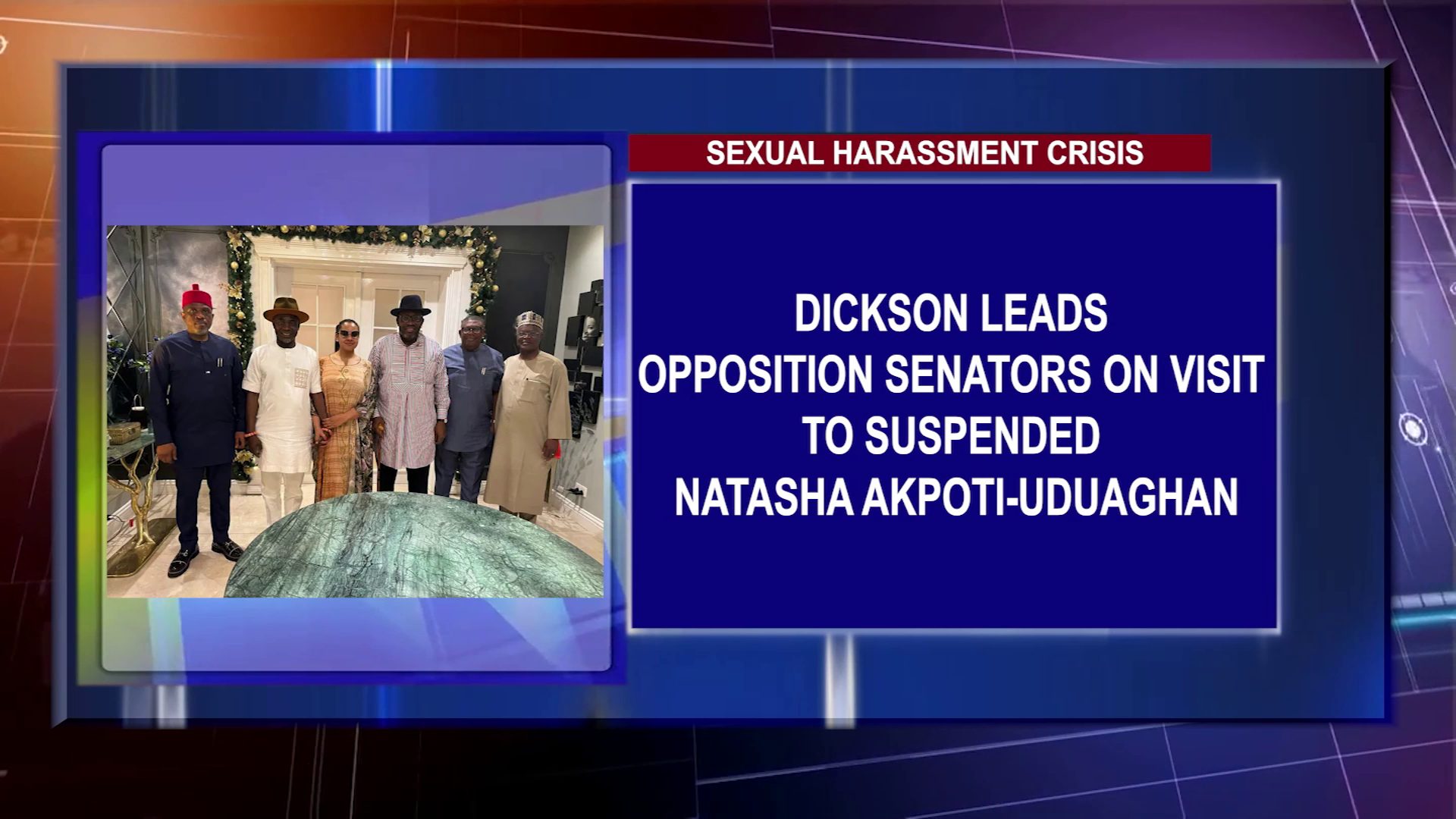 Dickson Leads Opposition Senators On Visit To Suspended Natasha Akpoti-Uduaghan