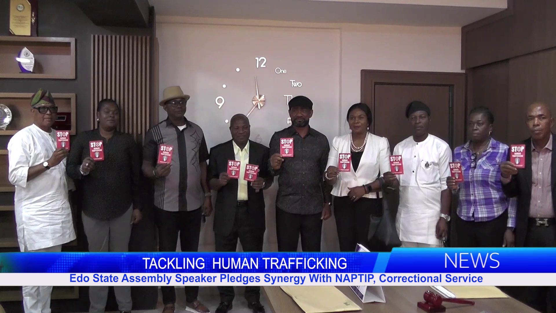 Edo State Assembly Speaker Pledges Synergy With NAPTIP, Correctional Service