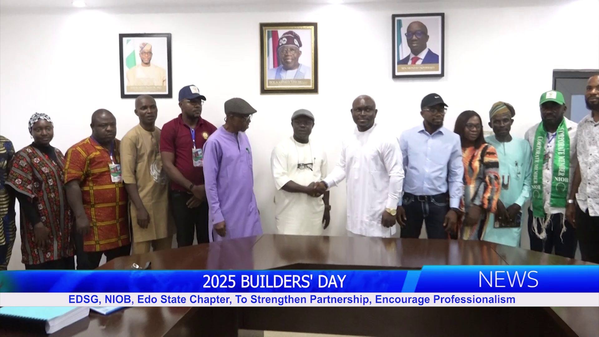 EDSG, NIOB, Edo State Chapter, To Strengthen Partnership, Encourage Professionalism