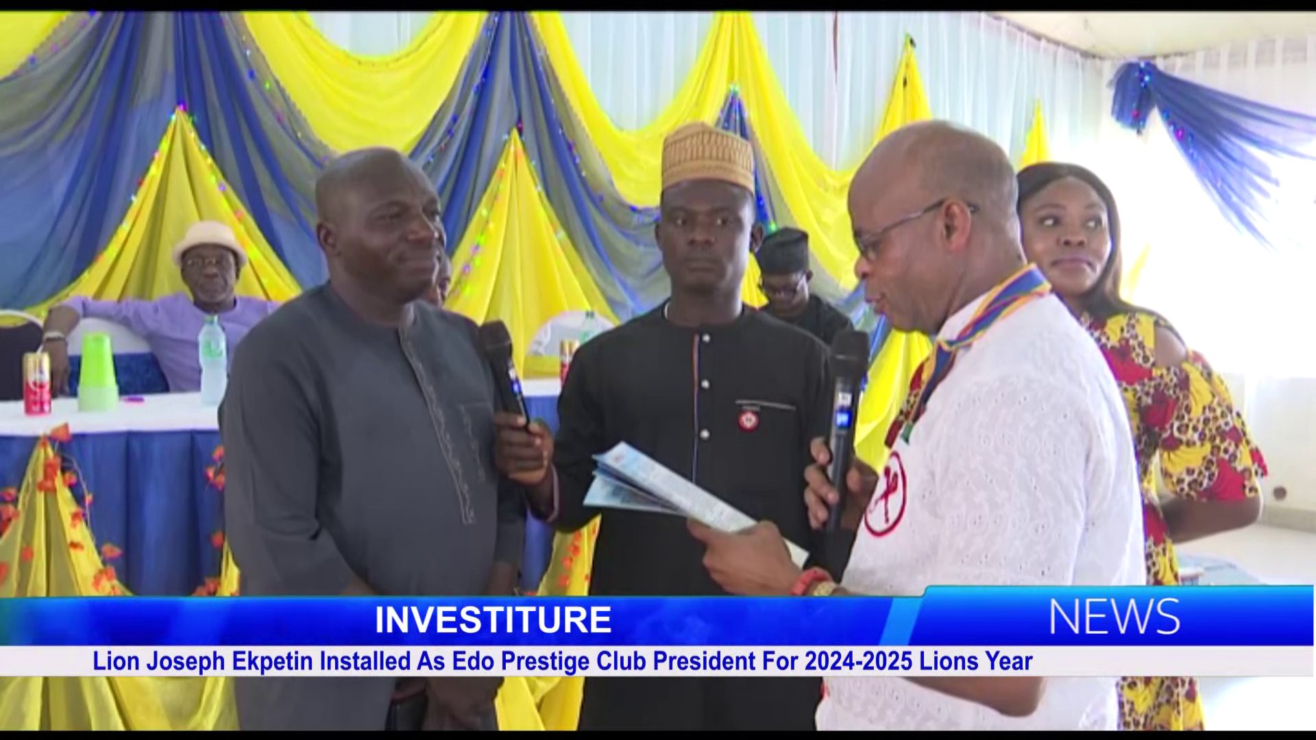 Lion Joseph Ekpetin Installed As Edo Prestige Club President For 2024-2025 Lions Year