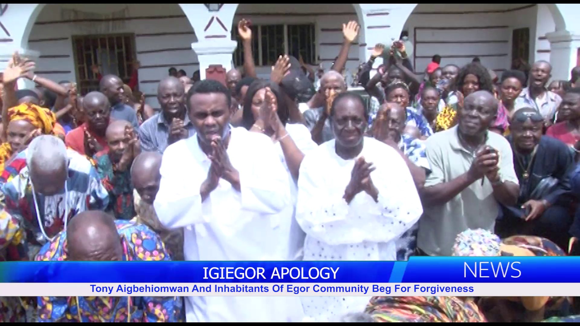 Tony Aigbehiomwan And Inhabitants Of Egor Community Beg For Forgiveness