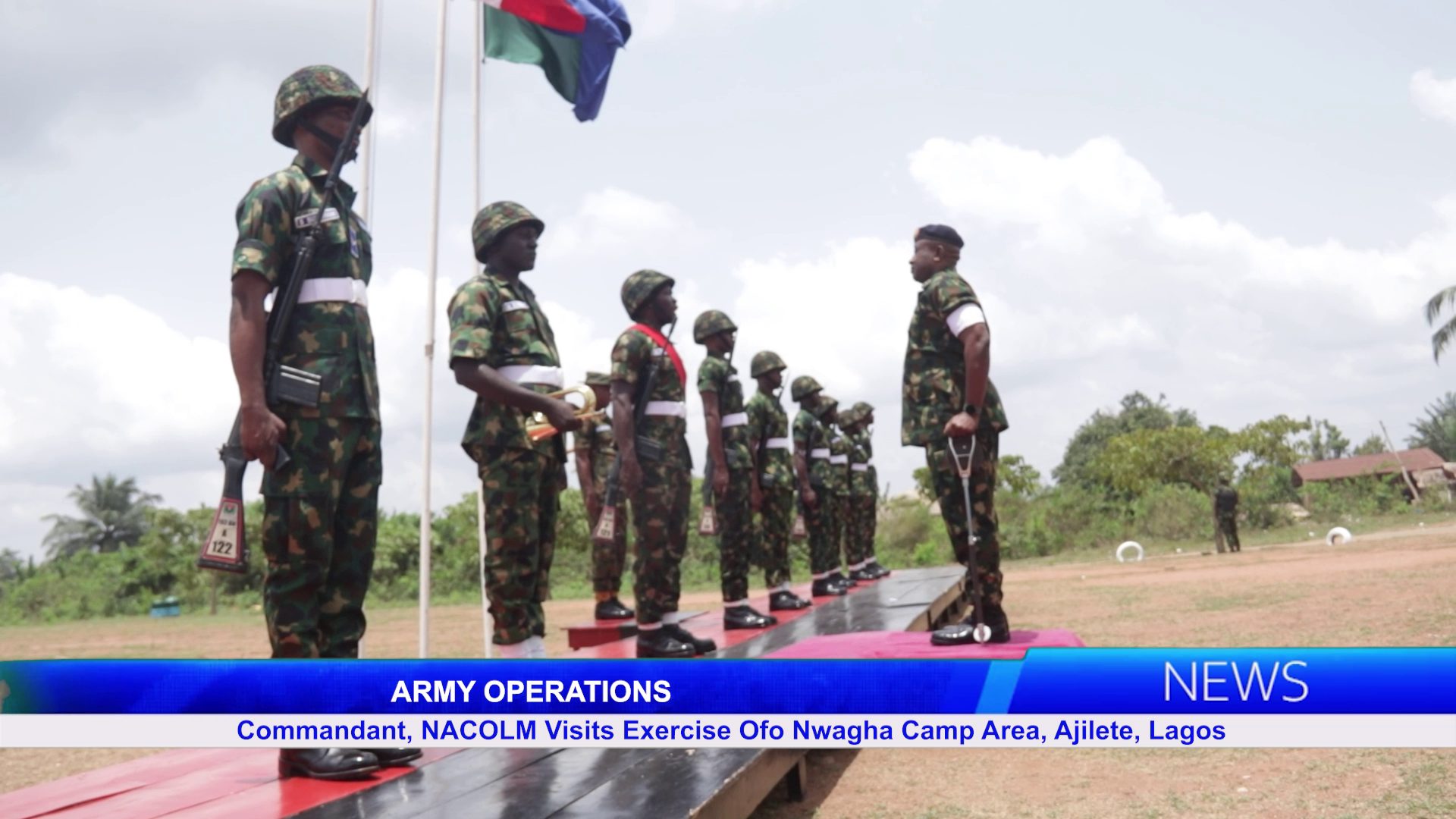 Commandant, Nigerian Army College Of Logistics And Management Visits Training Camp