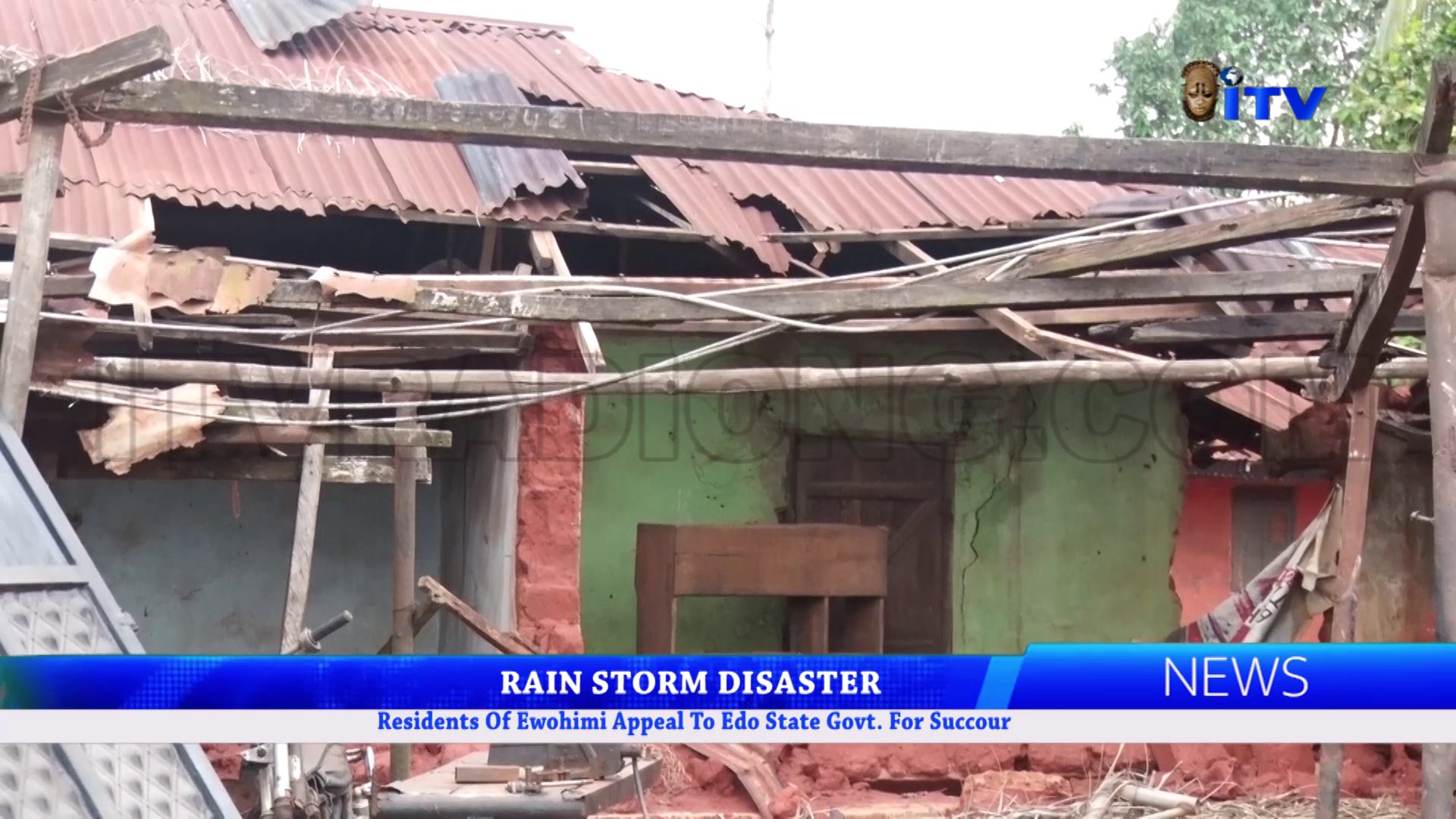 RAIN STORM DISASTER: Residents Of Ewohimi Appeal To Edo State Govt. For Succour